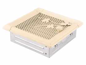 Kratka kominkowa wentylacyjna Retro 16x16 cm z żaluzją kość słoniowa PARKANEX