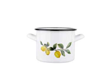 Zdjęcie: Garnek prosty 2,4 L - 16 cm biały Lemon SILESIA