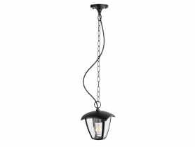 Lampa zewnętrzna Igma wisząca E27 czarna POLUX