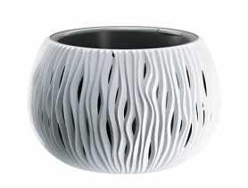 Doniczka Bowl Sandy 29x19 cm biała PROSPERPLAST