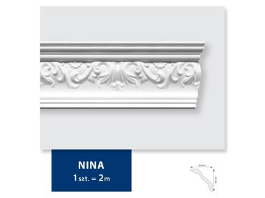 Zdjęcie: Listwa sufitowa 2x Nina biała 10x10x200 cm DMS