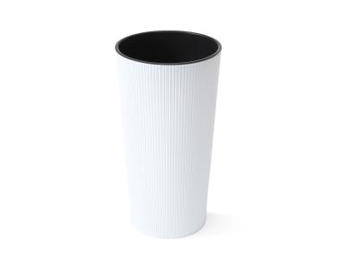 Zdjęcie: Donica Lilia 400 mm jumper, biały LAMELA