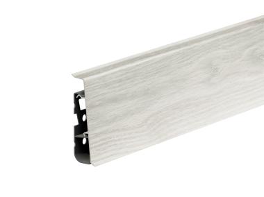 Zdjęcie: Listwa przypodłogowa PVC Hi Line Prestige 2,2x7,5 cm 2,50 m Dąb Nike Mat CEZAR