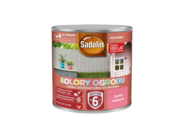 Zdjęcie: Farba do drewna Kolory ogrodu 0,25 L sorbet malinowy SADOLIN