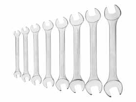 Klucze płaskie dwustronne 6-22 mm, zestaw 8 sztuk NEO