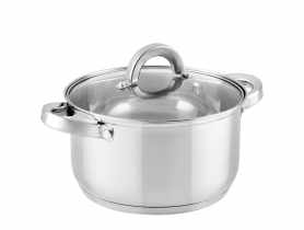 Garnek nierdzewny Claude 14 cm - 1,25 L z pokrywką FLORINA