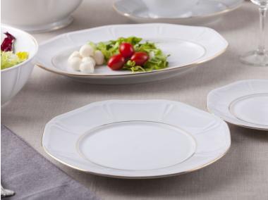 Zdjęcie: Talerz płytki Mariapaula geometria złota linia 28 cm ALTOMDESIGN