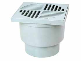 Wpust z prostym odpływem fi 110, 150x150x130 mm ZMM MAXPOL