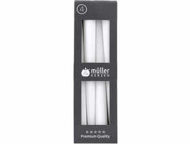 Świeca świecznikowa 4 szt. biała MUELLER