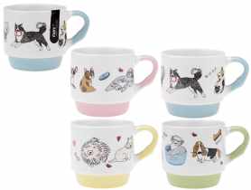 Kubek Animals 300 ml z porcelany New Bone 91400 RAVI