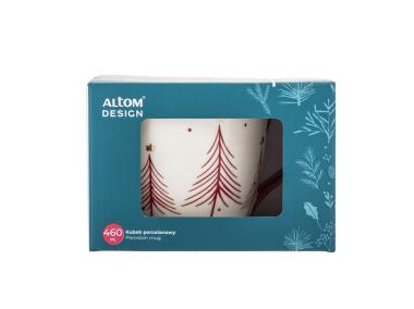 Zdjęcie: Kubek choinka czerwona 460 ml z dekoracją na uchu ALTOM DESIGN