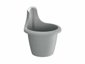 Doniczka Respana Hook szary kamienny 20 cm PROSPERPLAST