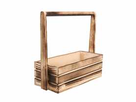 Skrzynka drewniana z pałąkiem 30x13x11/31 cm TIN TOURS