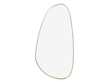 Zdjęcie: Lustro Lake 50x100 cm złota aluminiowa rama INDAVO