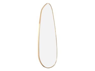 Zdjęcie: Lustro Lake 50x100 cm złota aluminiowa rama INDAVO