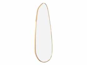 Lustro Lake 50x100 cm złota aluminiowa rama INDAVO