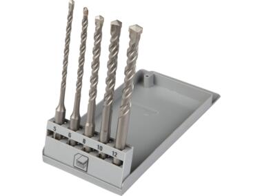 Zdjęcie: Wiertła do betonu SDS Plus 5-12 mm, zestaw 5 szt. TOP TOOLS