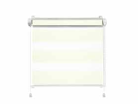 Roleta mini dzień i noc Click Classic 114x140 cm biel MARDOM