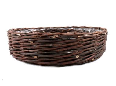 Zdjęcie: Kosz wiklinowy z dziurą 50x50x11 cm okragły TIN TOURS