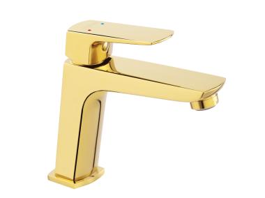 Zdjęcie: Bateria umywalkowa stojąca Vitto VerdeLine, złoty FERRO