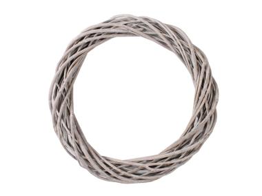 Zdjęcie: Wianek wiklinowy 40 cm szary TIN TOURS