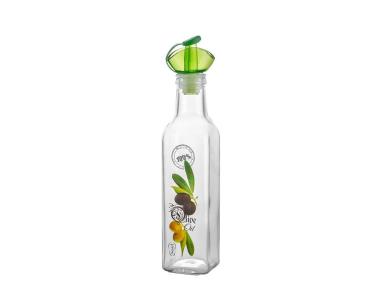 Zdjęcie: Butelka do oliwy Natural 250 ml kwadratowa dekor FLORINA