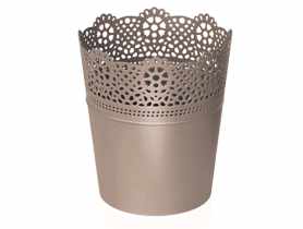 Doniczka  Lace mocca PROSPERPLAST