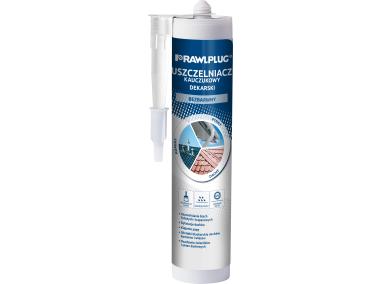 Zdjęcie: Uszczelniacz dekarski kauczukowy R-SL-DEK bezbarwny 300 ml RAWLPLUG