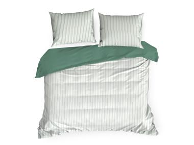 Zdjęcie: Komplet pościeli Raya 220x200 cm,70x80 cm - 2 szt. biało-miętowa EUROFIRANY