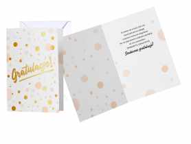 Karnet PR-185 Gratulacje KUKARTKA