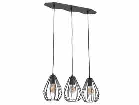 Lampa wisząca Brylant 3 x E27 czarna 2259 TK LIGHTING