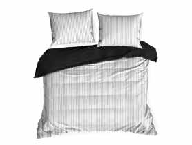 Komplet pościeli Raya 160x200 cm,70x80 cm - 2 szt. biało-czarna EUROFIRANY