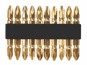 Końcówki wkrętakowe PH2 x 60 mm, 10 sztuk TOP TOOLS