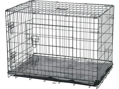 Zdjęcie: Klatka kennelowa z dywanikiem dla psa Nomad 2w1 M 76x53x59 cm ZOLUX