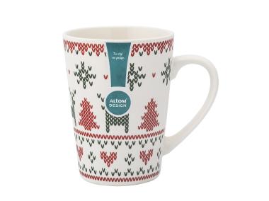 Zdjęcie: Kubek stożek wysoki 540 ml dekoracja scandi B ALTOM DESIGN