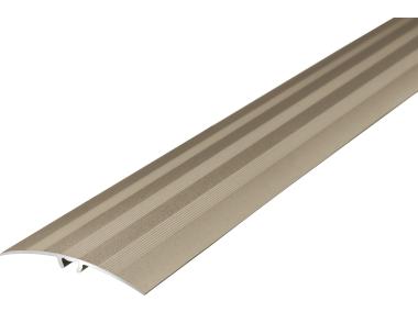 Zdjęcie: Listwa ochronna aluminium wcisk z ryflem 47 mm 0,93 m szampan CEZAR
