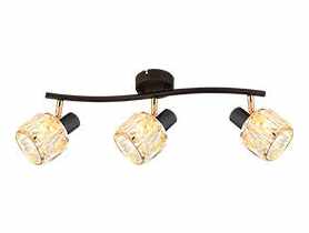 Lampa sufitowa listwa Dubai 3x40 W E14 czarny złoty CANDELLUX