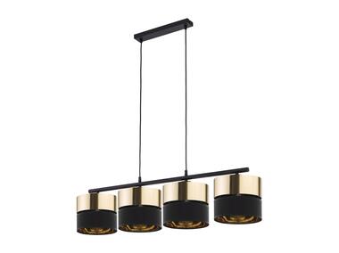 Zdjęcie: Lampa wisząca Hilton black/gold 4 x E27 4342 TK LIGHTING