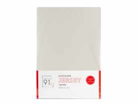 Prześcieradło Jersey z gumką 240x220 + 30 cm beżowe EUROFIRANY