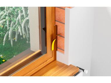 Zdjęcie: Listwa PVC BP12 Mini U L300 6/3 winchester, tynkarska z uszczelką BELLA PLAST