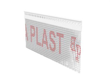 Zdjęcie: Listwa PVC zakończeniowa z siatką BP22 L250 3 mm biała BELLA PLAST