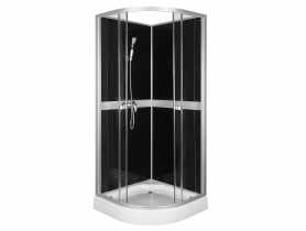 Kabina natryskowa Classic 90 Black z baterią KERRA
