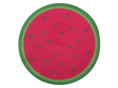Zdjęcie: Mata słomkowa Tropicana okrągła średnica 38 cm dekoracja arbuz ALTOM DESIGN