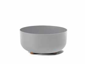 Donica plastikowa misa Sofia 30 cm szara LAMELA PLASTIC