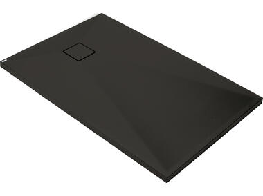 Zdjęcie: Brodzik granitowy prostokątny 100x80 cm Correo nero DEANTE