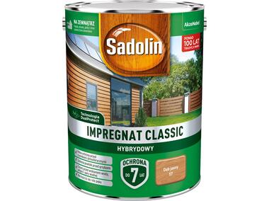 Zdjęcie: Impregnat ochronno-dekoracyjny hybrydowy Classic 4,5 L dąb jasny SADOLIN