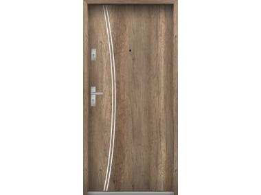 Zdjęcie: Drzwi wejściowe do mieszkań Bastion R-61 Dąb bagienny 80 cm prawe ODO KR CENTER