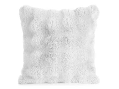 Zdjęcie: Poduszka dekoracyjna z efektem 3d Lily futrzana 45 x 45 cm biała EUROFIRANY