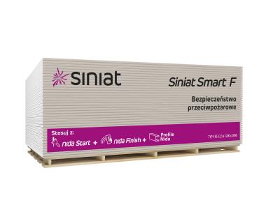 Zdjęcie: Płyta g-k 12,5x1200x2000 mm Siniat Smart F, GKF SINIAT