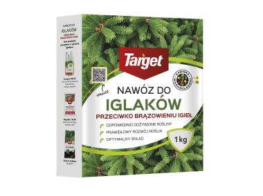 Zdjęcie: Nawóz granulowany do iglaków przeciw brązowieniu igieł z mikroskładnikami 1 kg TARGET